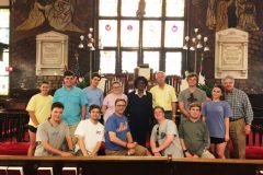 Students with Liz Alston, John McCardell, GWM at Mother Emanuel AME 5-30-18