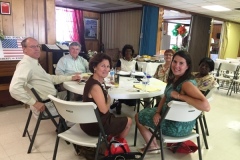 First meeting of Memorial Committee: Liz Alston, Toni Carrier, Rebecca Campbell, Virginia Ellison, Faye Jensen, JH, GWM